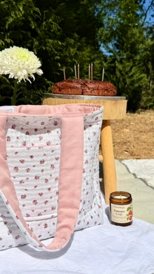Rose cottage Carryall tote