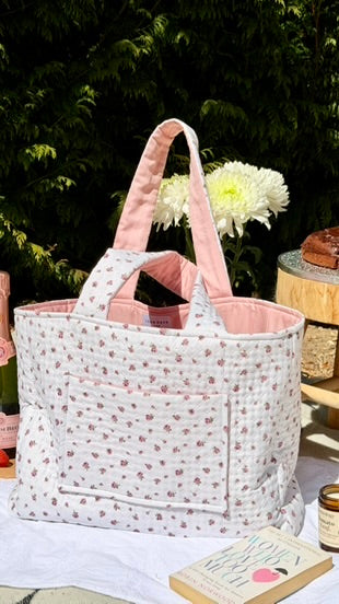 Rose cottage Carryall tote