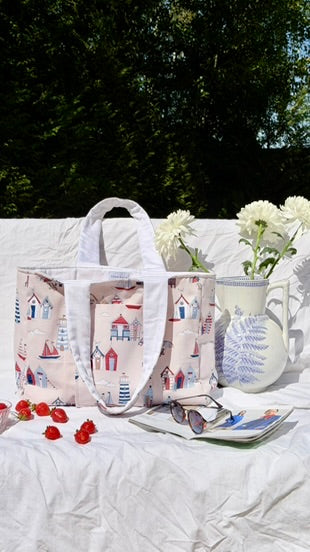 Seaside postcard Carryall tote
