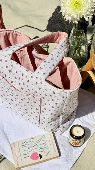 Rose cottage Carryall tote