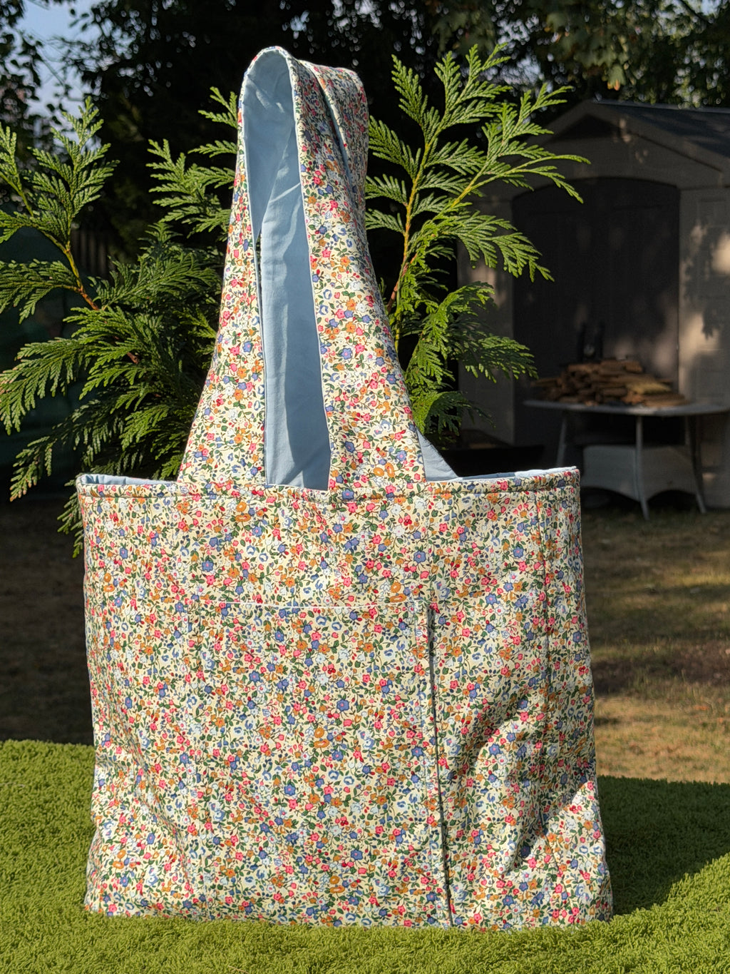 Forget me not Laptop tote