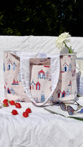 Seaside postcard Carryall tote