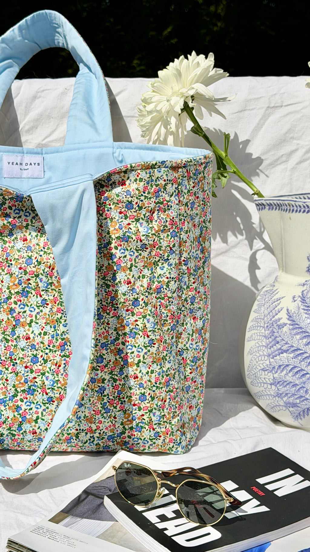 Forget me not Carryall tote